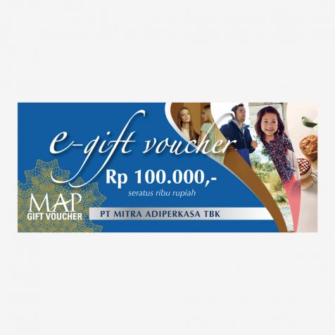 (Digital, MAPCLUB) MAP Gift Voucher Rp 100.000,-
