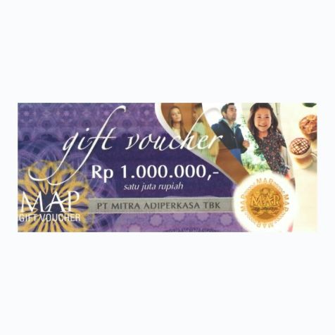MAP Gift Voucher Paper Rp 1,000,000